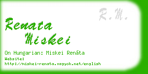 renata miskei business card